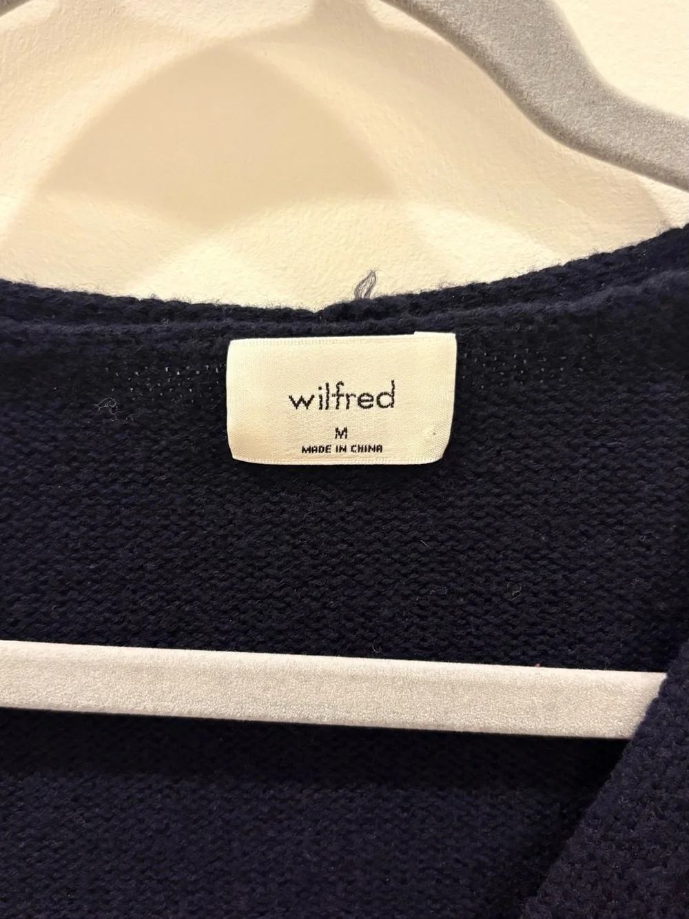 Aritzia Wilfred Navy Cardigan - Picture 2 of 3